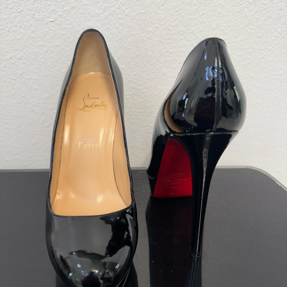 Christian Louboutin Shiny Black Heels